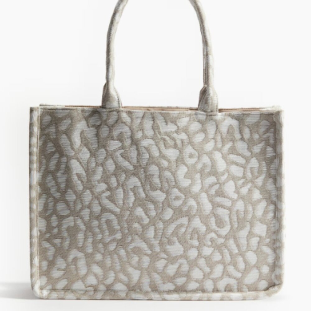 H&M Jacquard-weave Shopper Tote